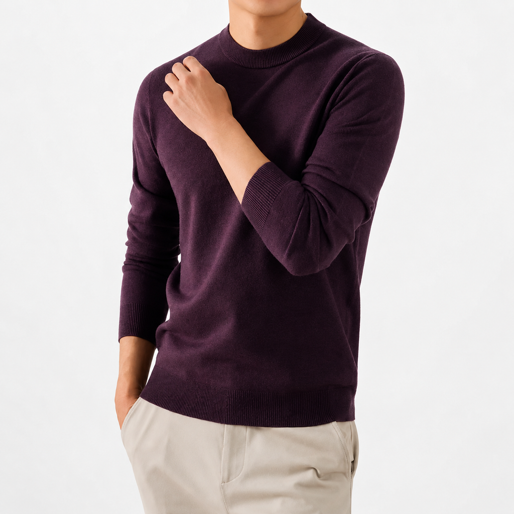 Men’s Knitted Jumper – Thickened Multi-Colour Casual Pullover