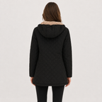 Women’s Quilted Jacket – Diamond Quilted Lightweight Padded Coat