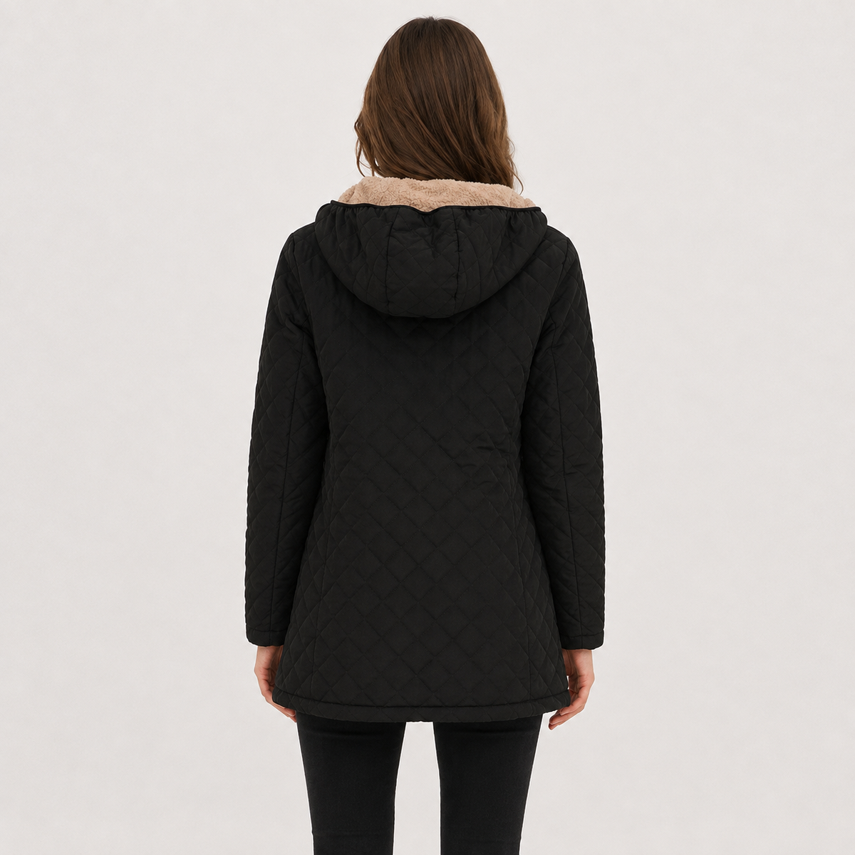 Women’s Quilted Jacket – Diamond Quilted Lightweight Padded Coat