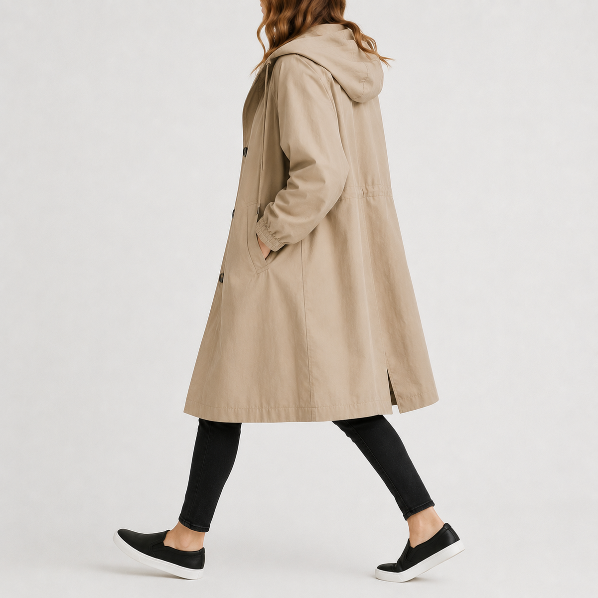 Women’s Waterproof Jacket – Lightweight Hooded Windbreaker with Quick-Dry Finish