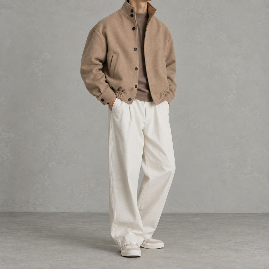 Men’s British Style Jacket – Fashion-Forward Tailored Coat with Classic Silhouette