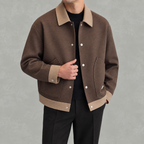 Men’s Casual Jacket – Lightweight Autumn Zip Jacket with Stand Collar