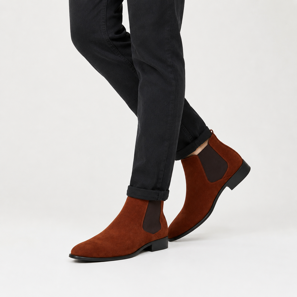 Men’s Chelsea Boots – Classic Ankle Boots with Elastic Side Panels