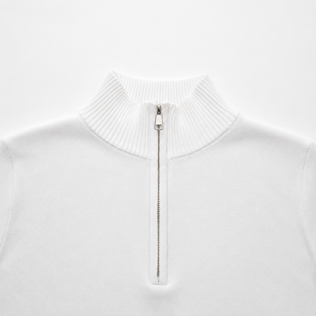 Men’s Quarter Zip Jumper – Classic Half Zip Knitted Pullover