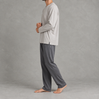 Men’s Cotton Pyjama Set – 100% Cotton Long Sleeve Top and Trousers