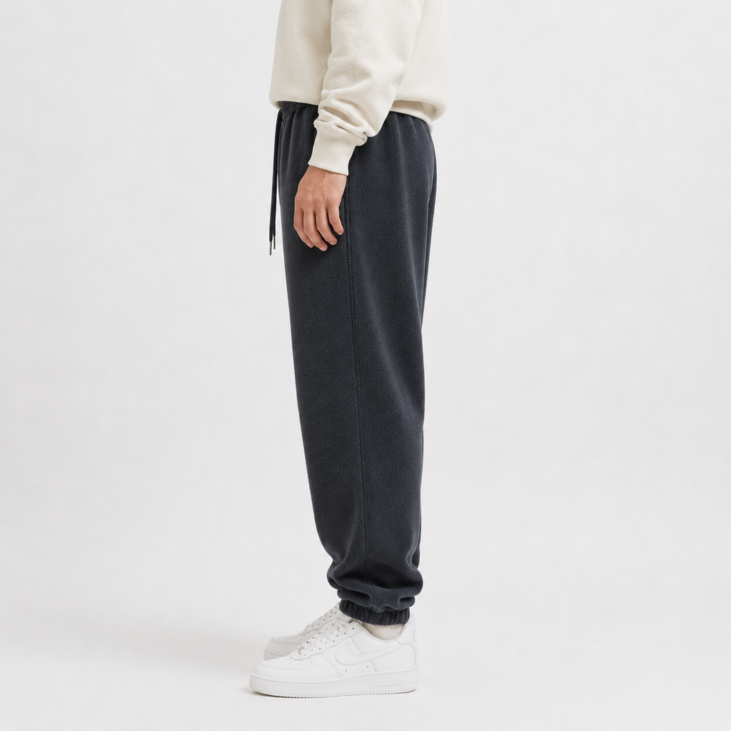 Men’s Fleece Lined Joggers – Thickened Thermal Sweatpants with Elasticated Cuffs