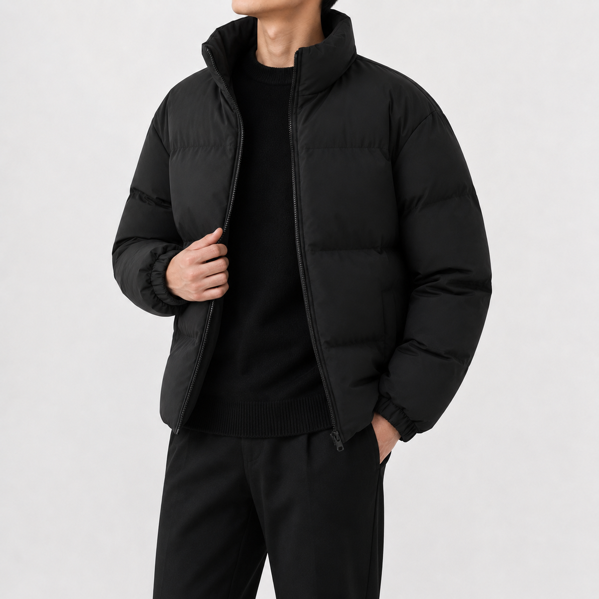 Men’s Puffer Jacket – Fleece Lined Winter Coat for Extra Warmth