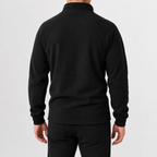 Men’s Fleece Quarter Zip – Slim Fit Stand Collar Warm Pullover Jumper