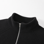 Men’s Fleece Quarter Zip – Slim Fit Stand Collar Warm Pullover Jumper