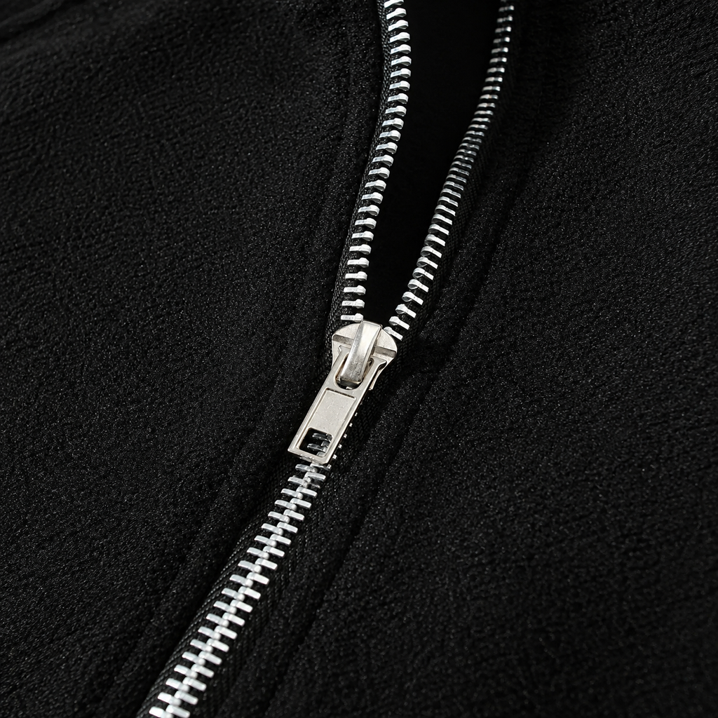 Men’s Fleece Quarter Zip – Slim Fit Stand Collar Warm Pullover Jumper