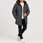 Men’s Padded Jacket – Thickened Insulated Winter Parka Coat