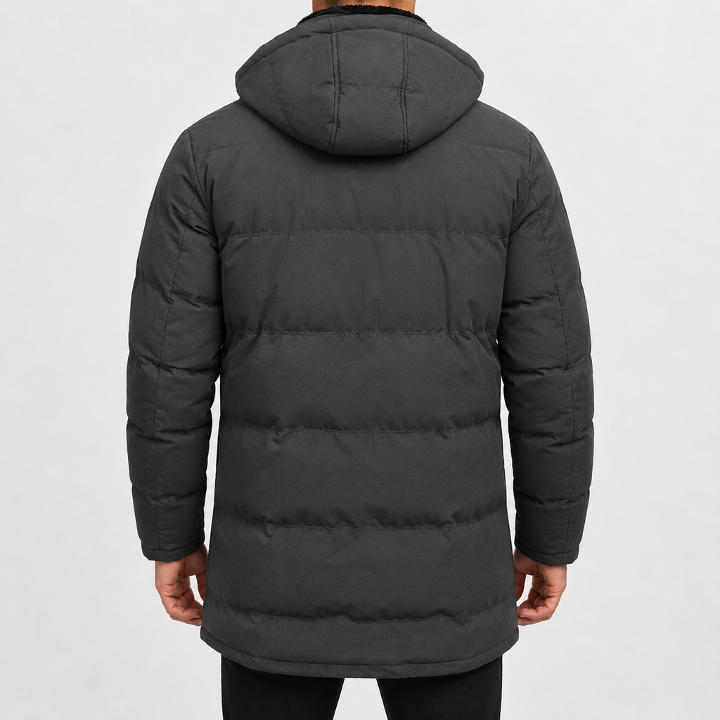 Men’s Padded Jacket – Thickened Insulated Winter Parka Coat