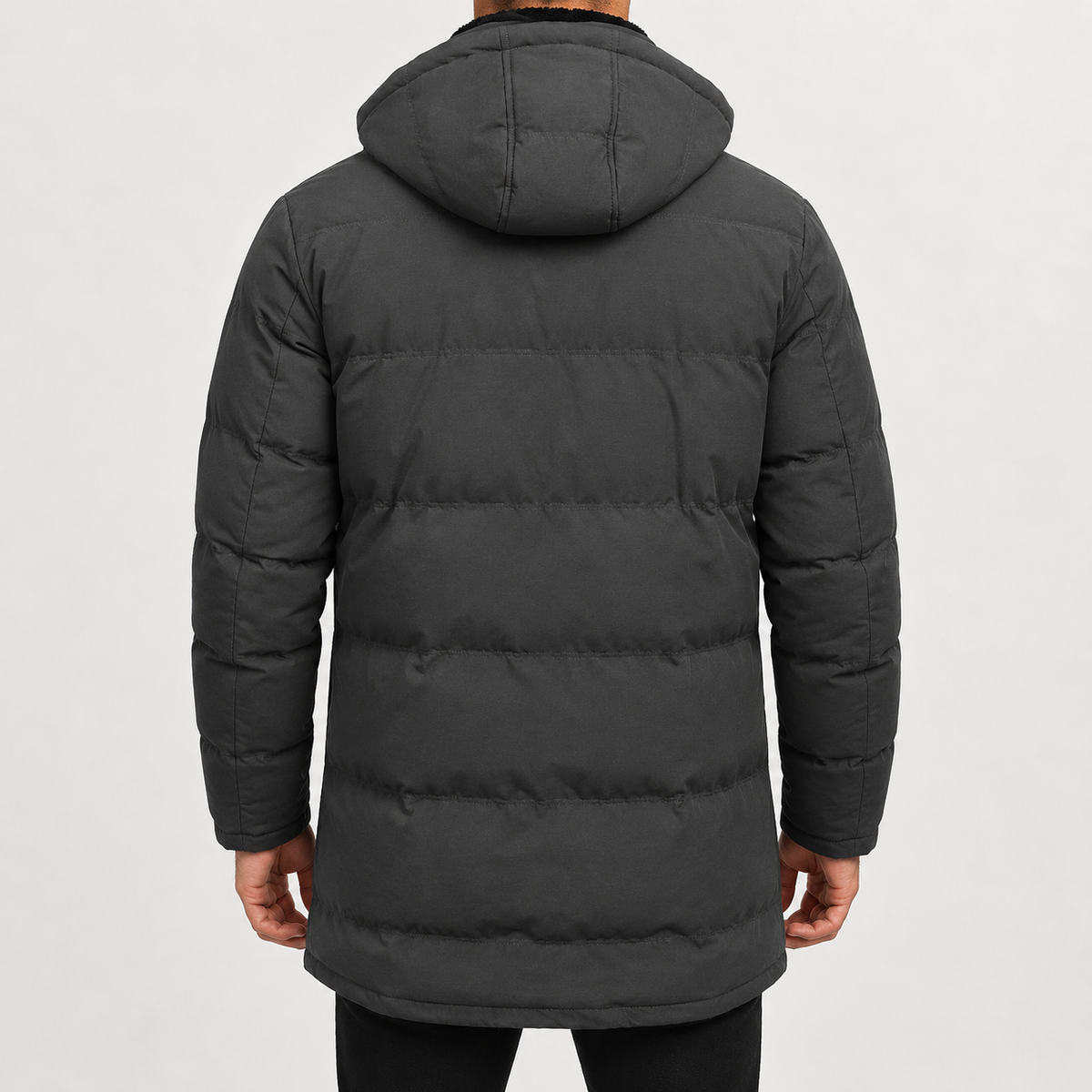 Men’s Padded Jacket – Thickened Insulated Winter Parka Coat