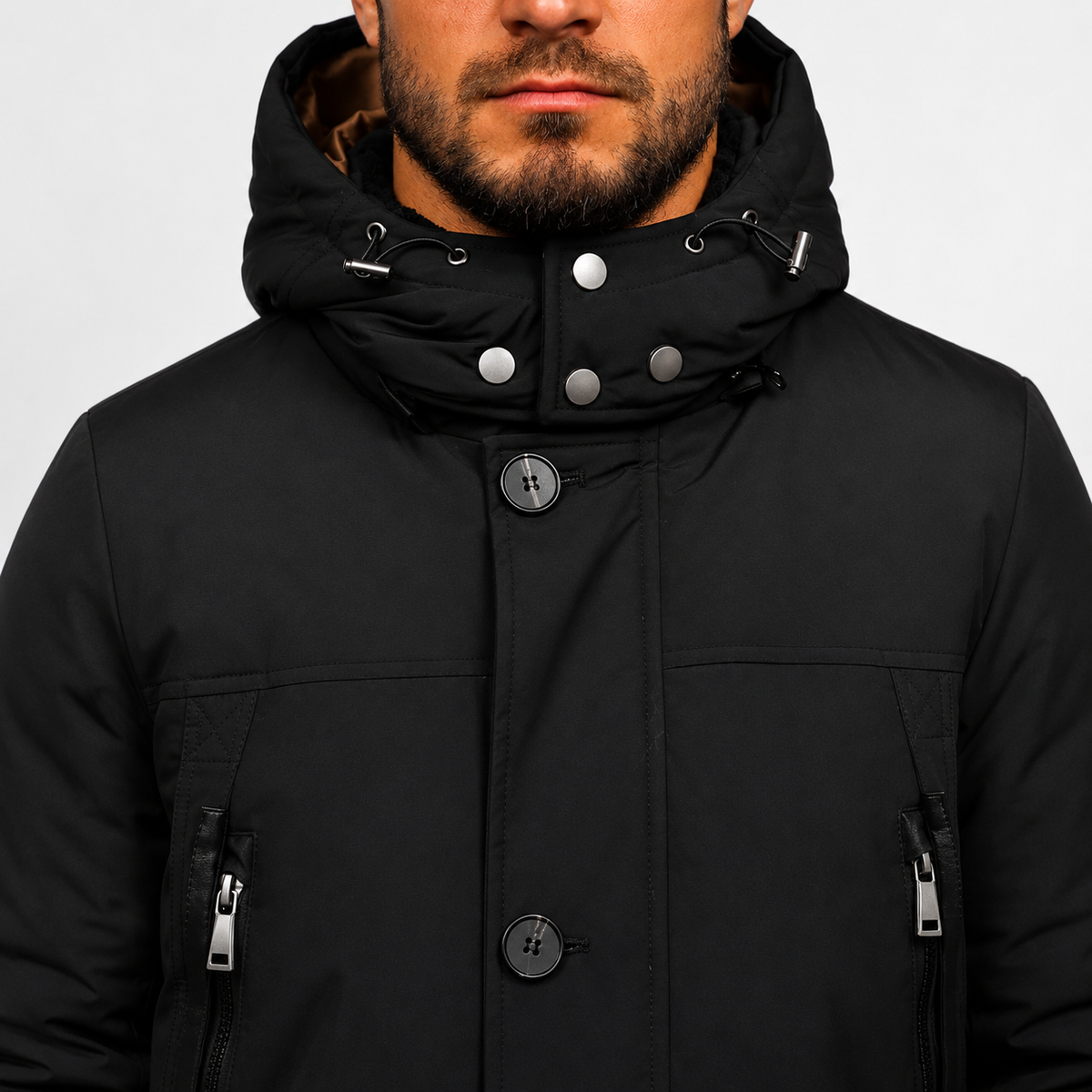 Men’s Padded Jacket – Thickened Insulated Winter Parka Coat