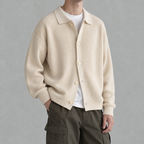 Men’s Knitted Cardigan – Casual Unisex Button Front Jumper