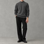 Men’s Knitted Jumper – Warm Long Sleeve Pullover for Layering