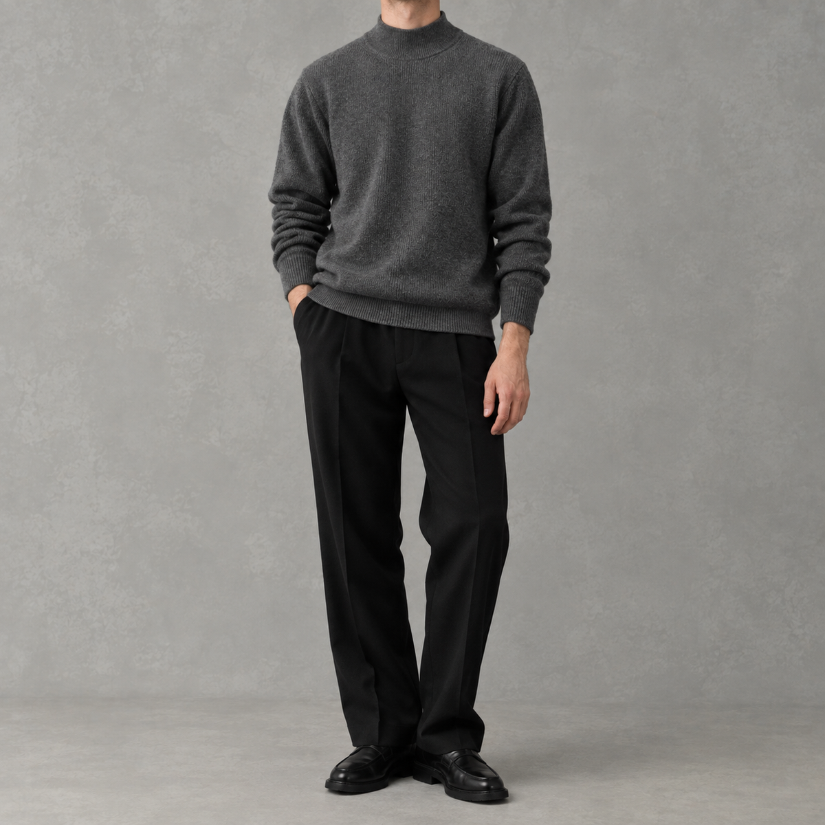 Men’s Knitted Jumper – Warm Long Sleeve Pullover for Layering