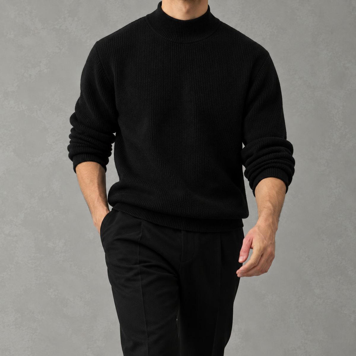Men’s Knitted Jumper – Warm Long Sleeve Pullover for Layering