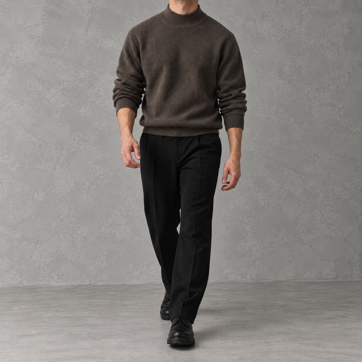 Men’s Knitted Jumper – Warm Long Sleeve Pullover for Layering