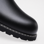 Men’s Leather Walking Boots – Round Toe Ankle Hiking Boots