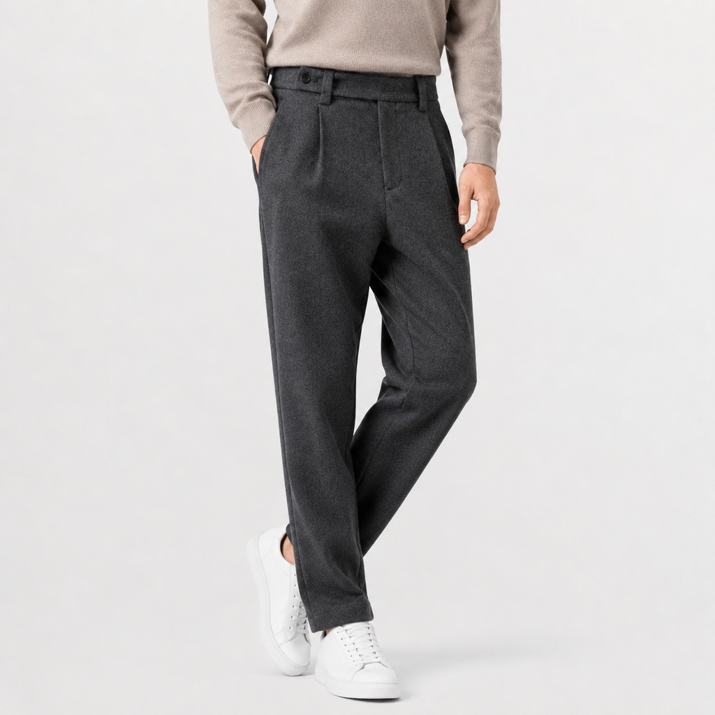 Men’s Corduroy Trousers – Loose Fit Straight Leg Winter Casual Trousers