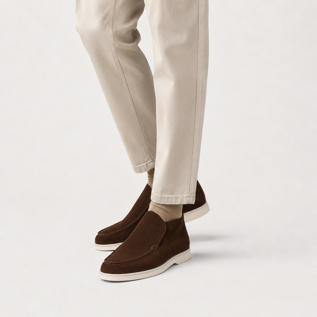 Men’s Loafers – Slip-On Moc Toe Casual Shoes with Plus Size Fit