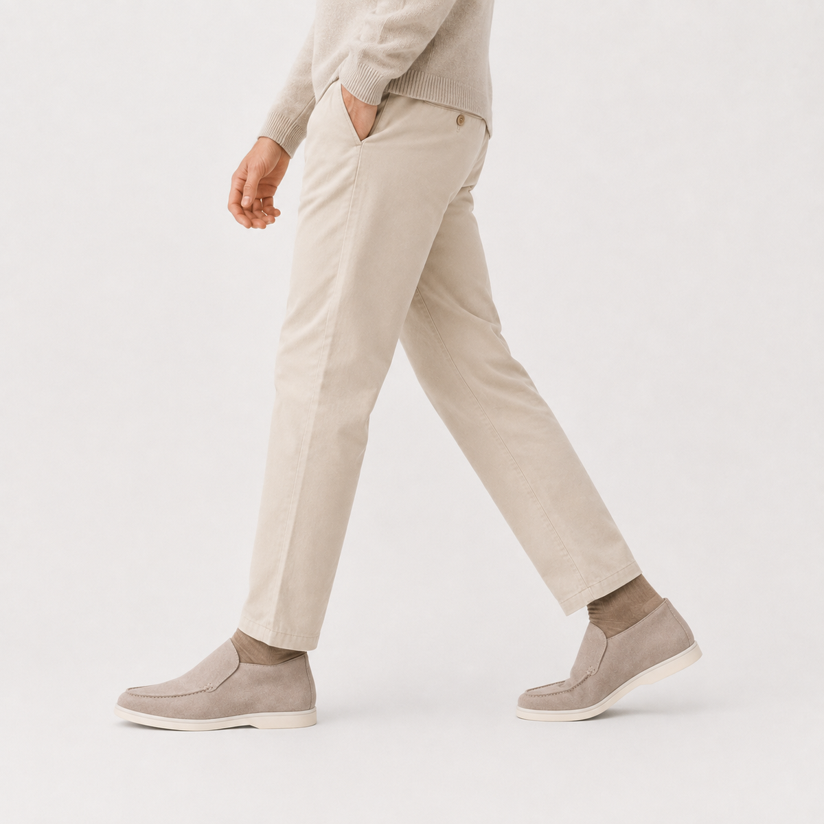 Men’s Loafers – Slip-On Moc Toe Casual Shoes with Plus Size Fit