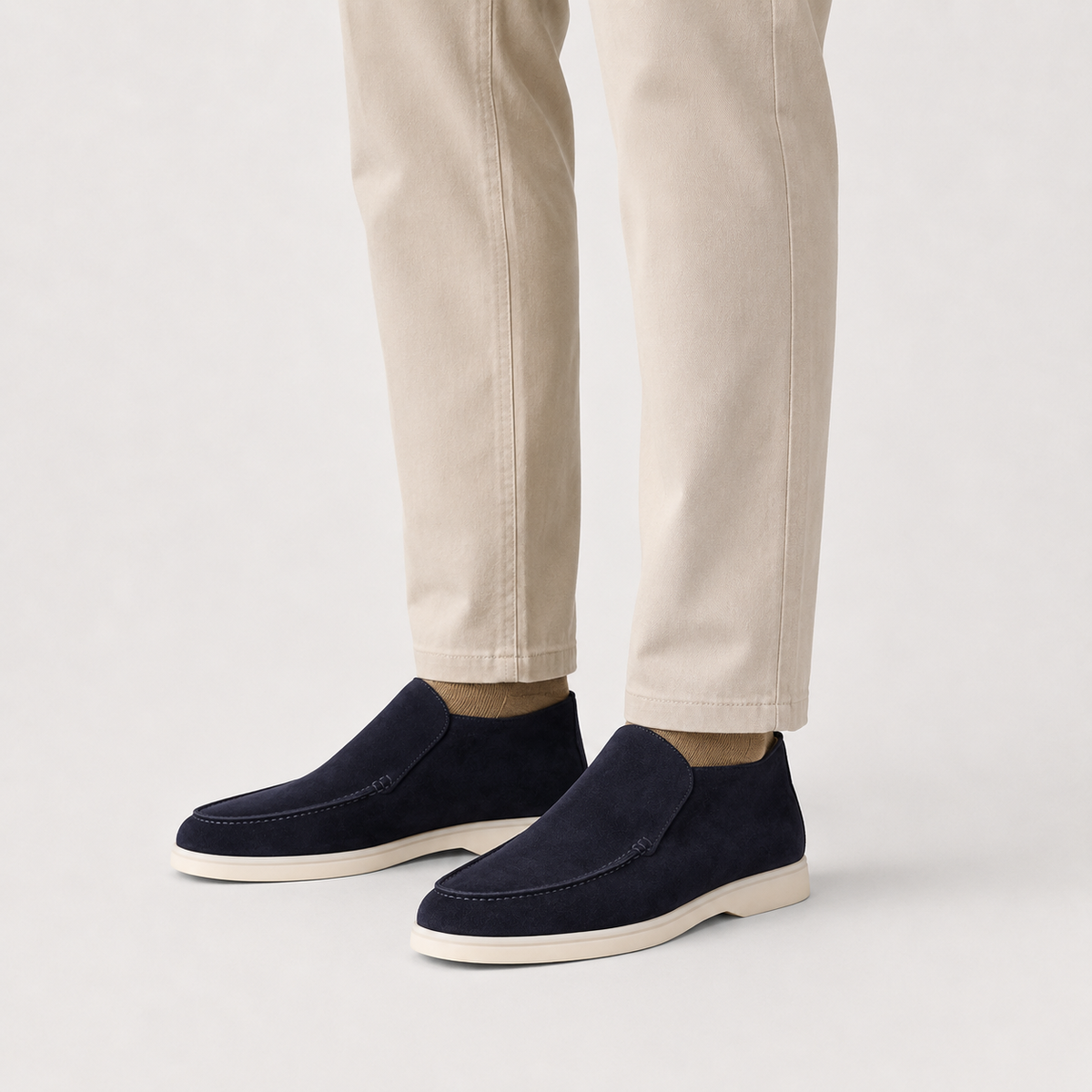 Men’s Loafers – Slip-On Moc Toe Casual Shoes with Plus Size Fit