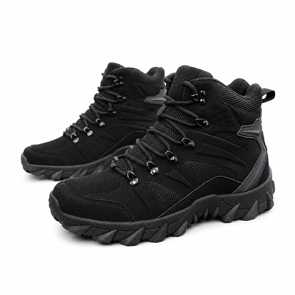 Men’s Hiking Boots – Outdoor Combat Boots with Lace-Up Ankle Design