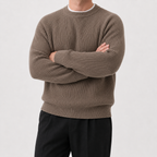 Men’s Oversized Jumper – Thickened Loose Fit Knitted Pullover