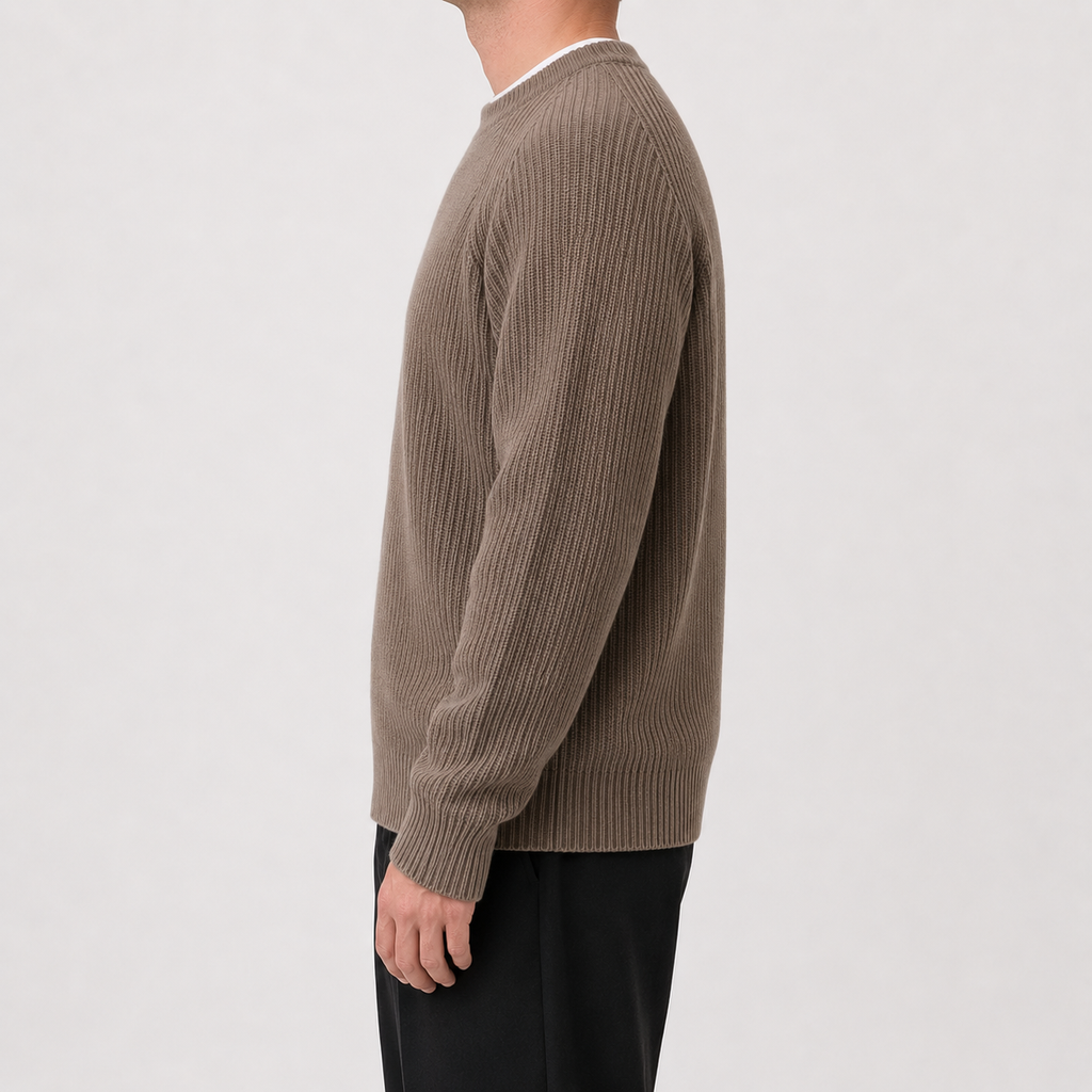 Men’s Oversized Jumper – Thickened Loose Fit Knitted Pullover