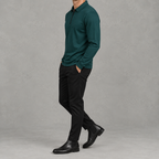 Men’s Quarter Zip Jumper – Fleece Lined Polo Collar Pullover