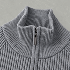 Men’s Quarter Zip Jumper – Slim Fit Soft Long Sleeve Base Layer Pullover