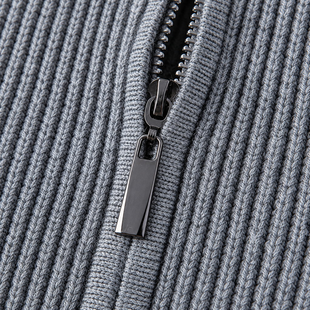 Men’s Quarter Zip Jumper – Slim Fit Soft Long Sleeve Base Layer Pullover
