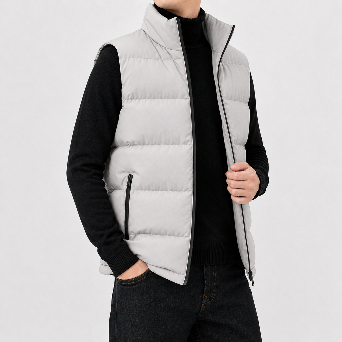 Men’s Quilted Gilet – Lightweight Sleeveless Padded Jacket for Autumn & Winter