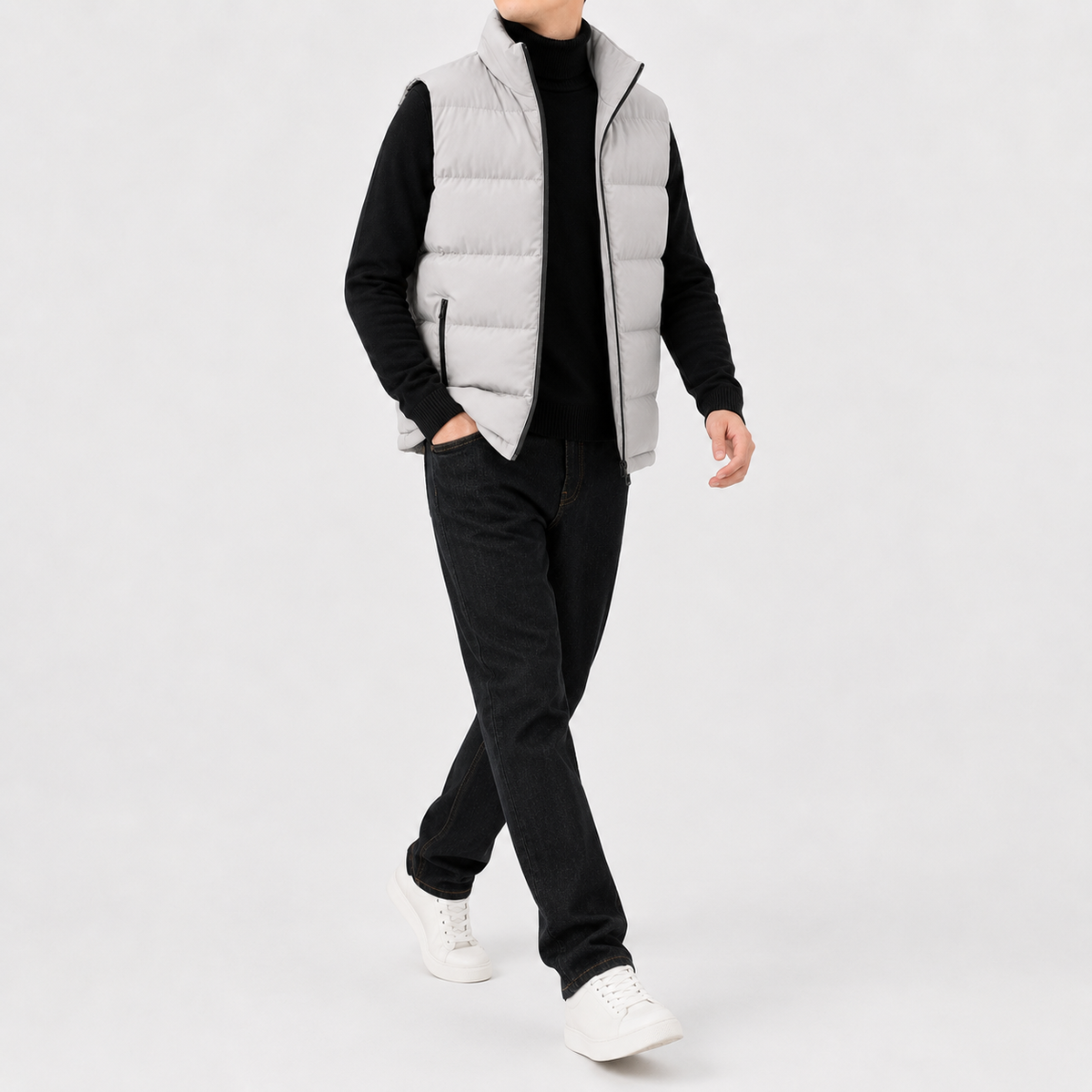 Men’s Quilted Gilet – Lightweight Sleeveless Padded Jacket for Autumn & Winter