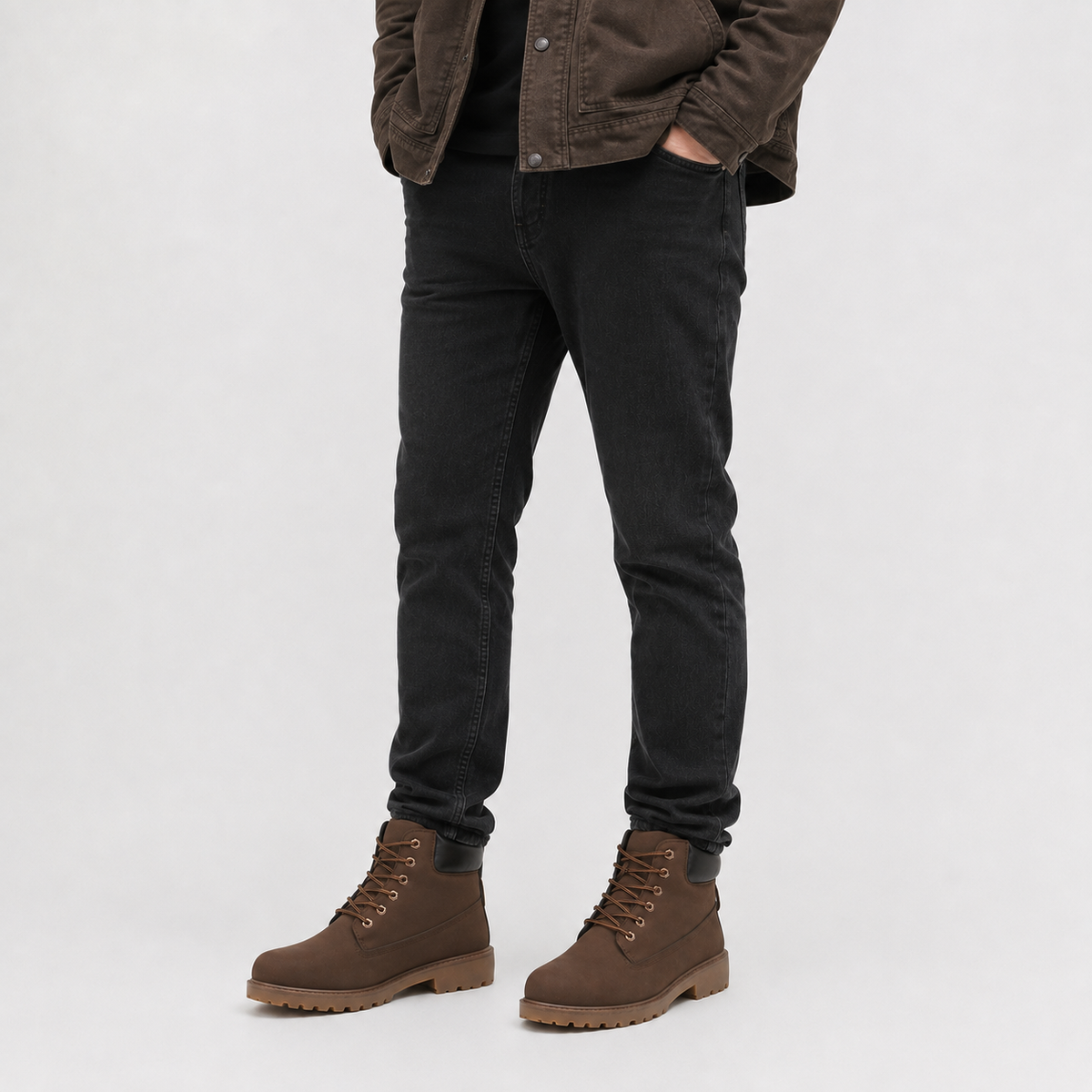 Men’s Quilted Boots – High Top Casual Work Boots with Warm Lining