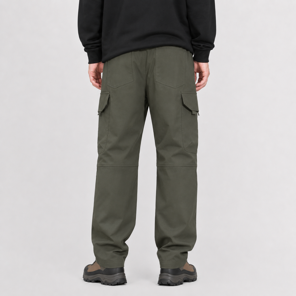 Men’s Cargo Trousers – Relaxed Fit Straight Leg Casual Trousers