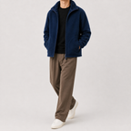 Men’s Reversible Fleece Jacket – Thickened Double-Sided Warm Casual Coat