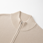 Men’s Zip Up Cardigan – Stand Collar Knitted Casual Jumper