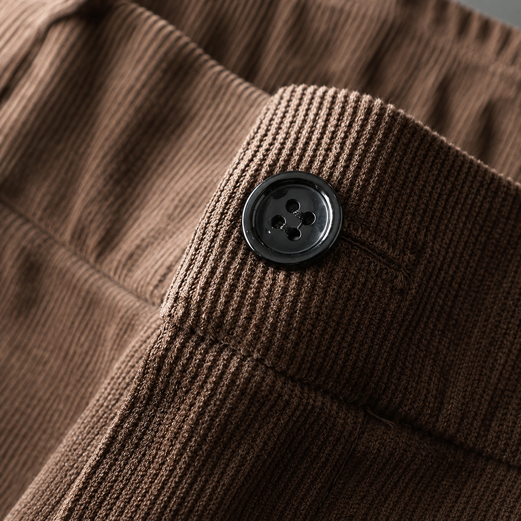 Men’s Corduroy Trousers – Straight Leg Autumn Winter Casual Trousers