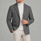 Men’s Suit Jacket – Business Casual Tailored Blazer with Notch Lapels