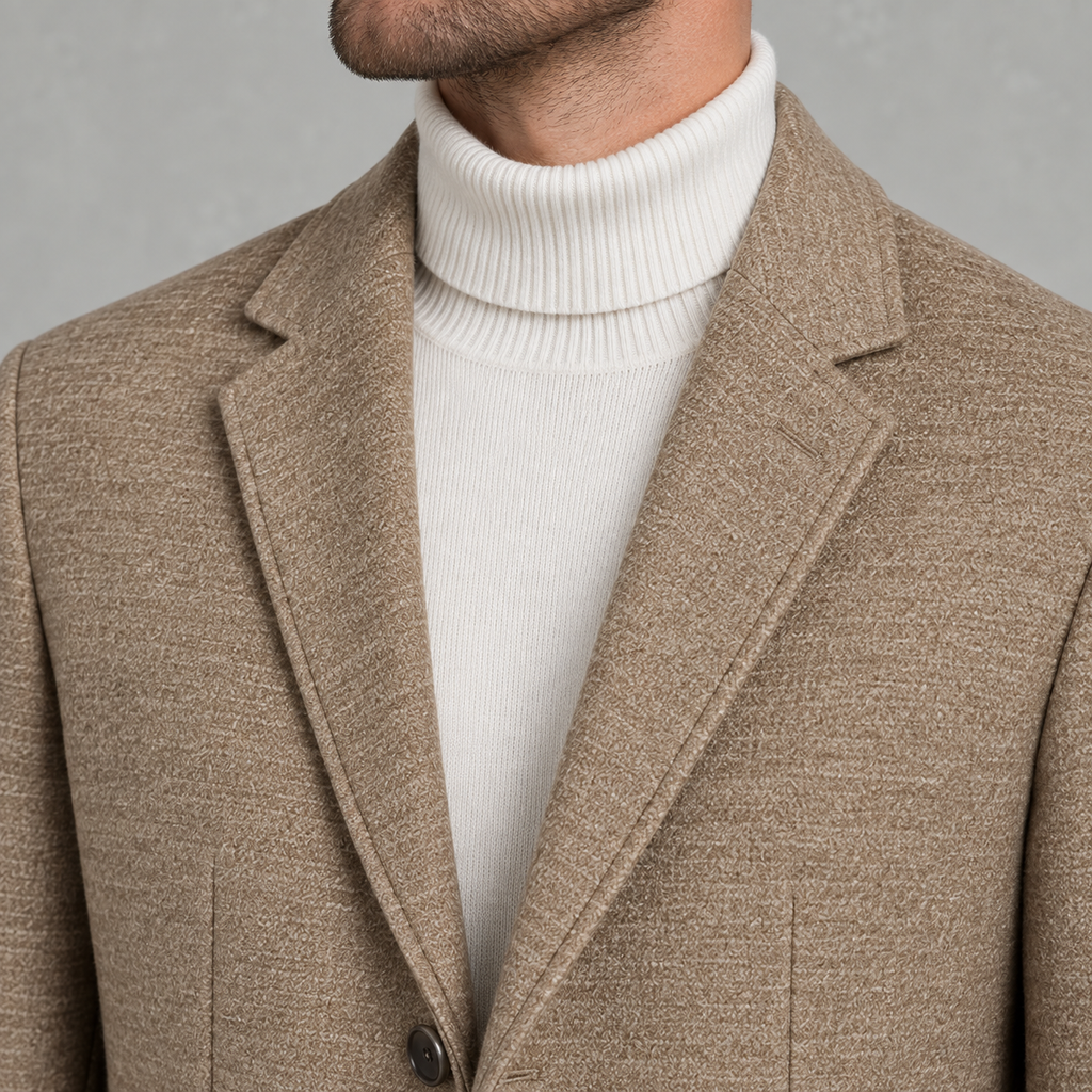 Men’s Suit Jacket – Business Casual Tailored Blazer with Notch Lapels