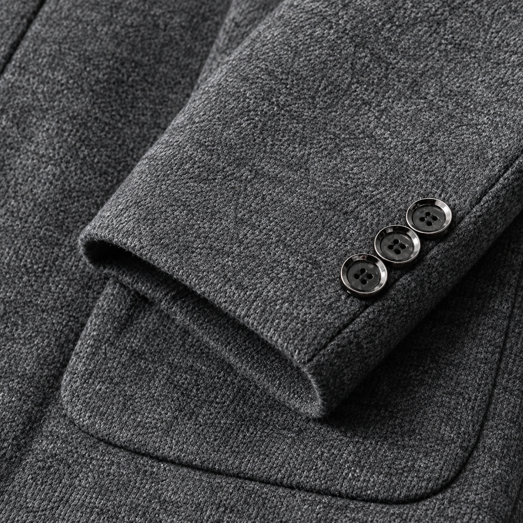 Men’s Suit Jacket – Business Casual Tailored Blazer with Notch Lapels