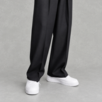 Men’s Trousers – Loose Fit Straight Leg Suit Pants