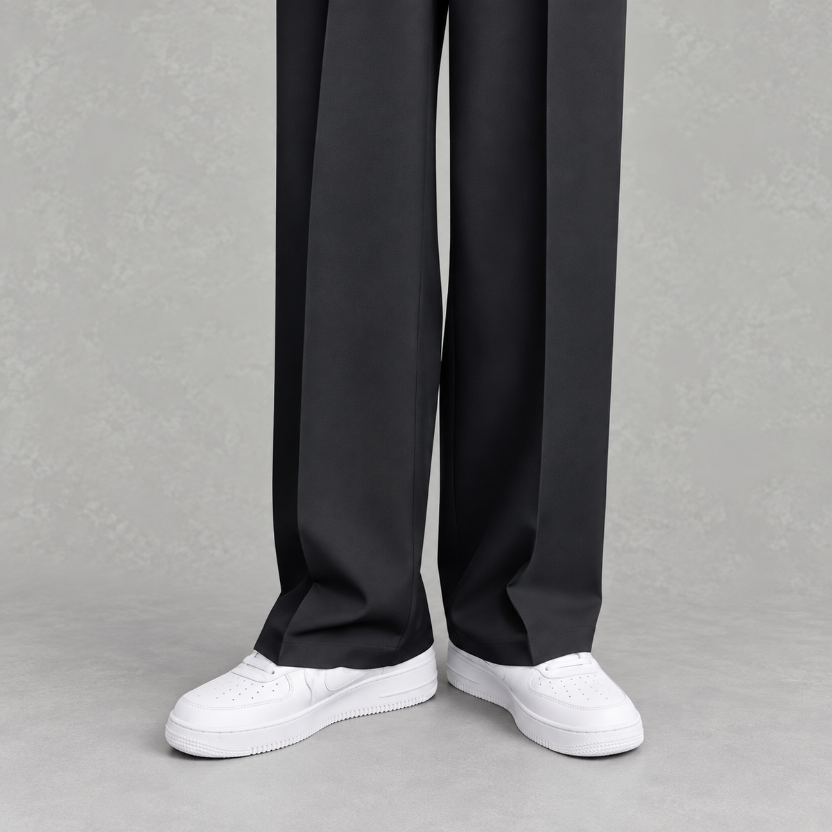 Men’s Trousers – Loose Fit Straight Leg Suit Pants