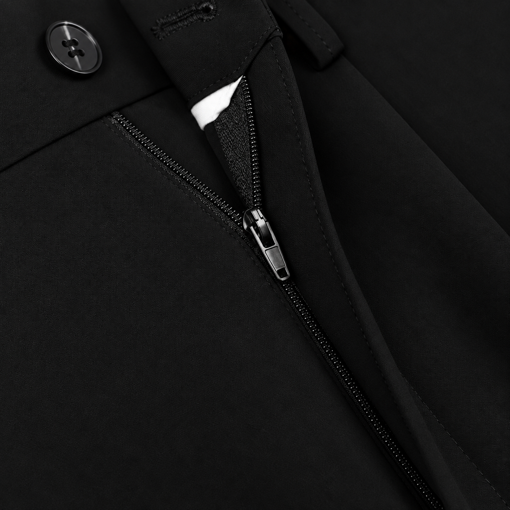 Men’s Trousers – Loose Fit Straight Leg Suit Pants