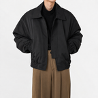 Men’s Bomber Jacket – Utility Lapel Workwear Jacket with Long Sleeves