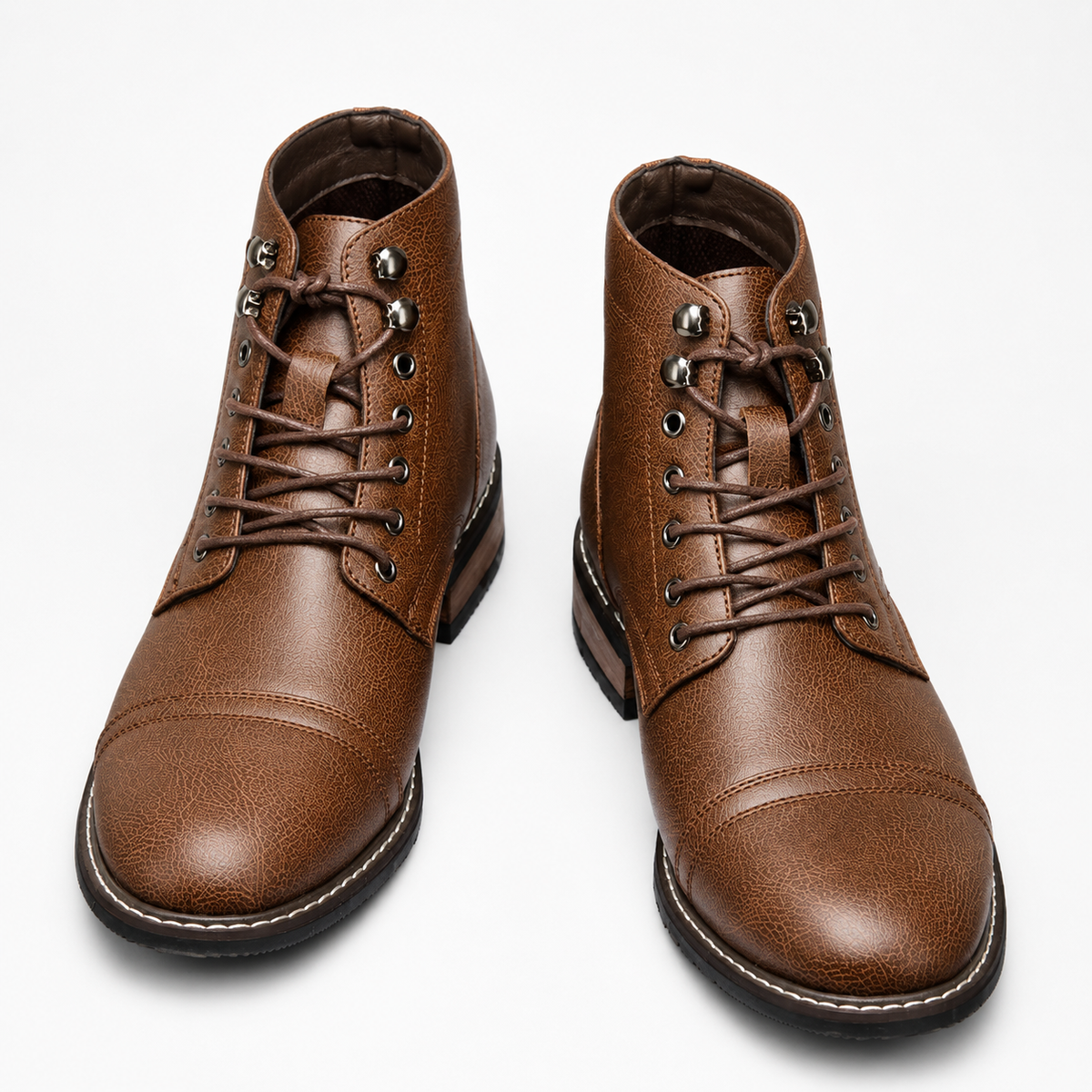 Men’s Walking Boots – Vintage Leather Casual Ankle Boots