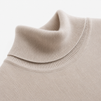 Men’s Turtleneck Jumper – Warm Knitted Roll Neck Pullover